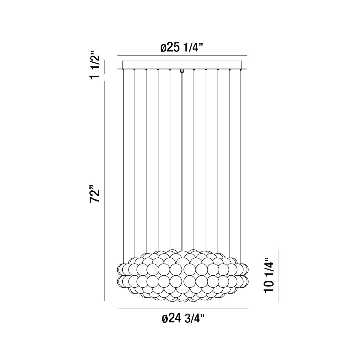 Eight Light Chandelier