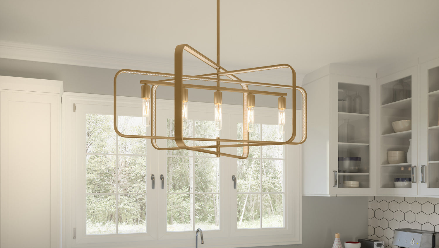 Five Light Island Chandelier